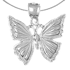 Colgante Mariposas en Oro de 10K, 14K o 18K