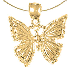 Colgante Mariposas en Oro de 10K, 14K o 18K
