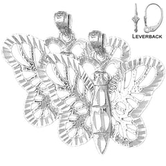 14K or 18K Gold Butterflies Earrings