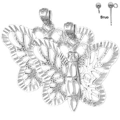 14K or 18K Gold Butterflies Earrings
