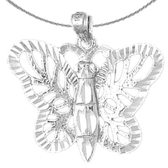 Colgante Mariposas en Oro de 10K, 14K o 18K