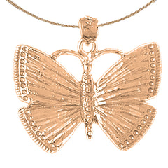 Colgante Mariposas en Oro de 10K, 14K o 18K
