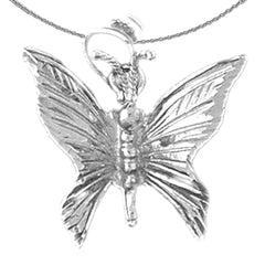 Colgante Mariposas en Oro de 10K, 14K o 18K
