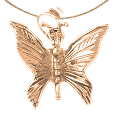 Colgante Mariposas en Oro de 10K, 14K o 18K