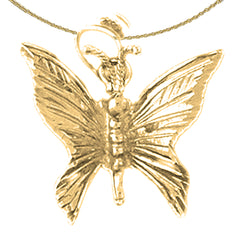 Colgante Mariposas en Oro de 10K, 14K o 18K
