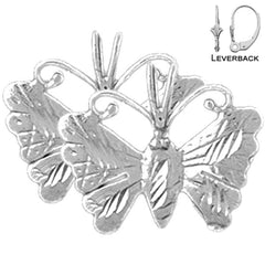 14K or 18K Gold Butterflies Earrings