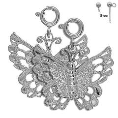 14K or 18K Gold Butterflies Earrings