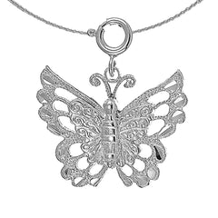 Colgante Mariposas en Oro de 10K, 14K o 18K