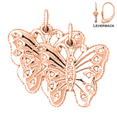 14K or 18K Gold Butterflies Earrings