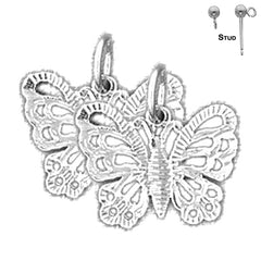 14K or 18K Gold Butterflies Earrings