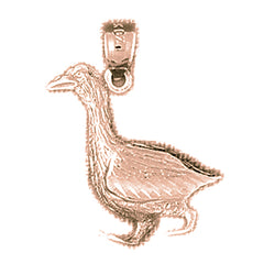 10K, 14K or 18K Gold Ducks Pendant