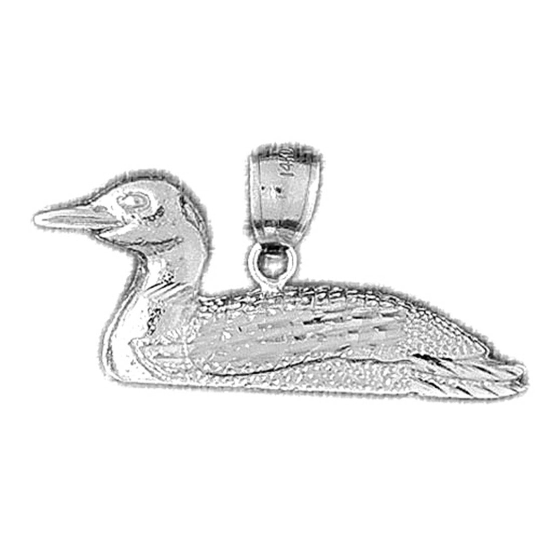 10K, 14K or 18K Gold Ducks Pendant