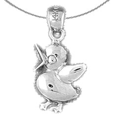 14K oder 18K Gold Enten Anhänger