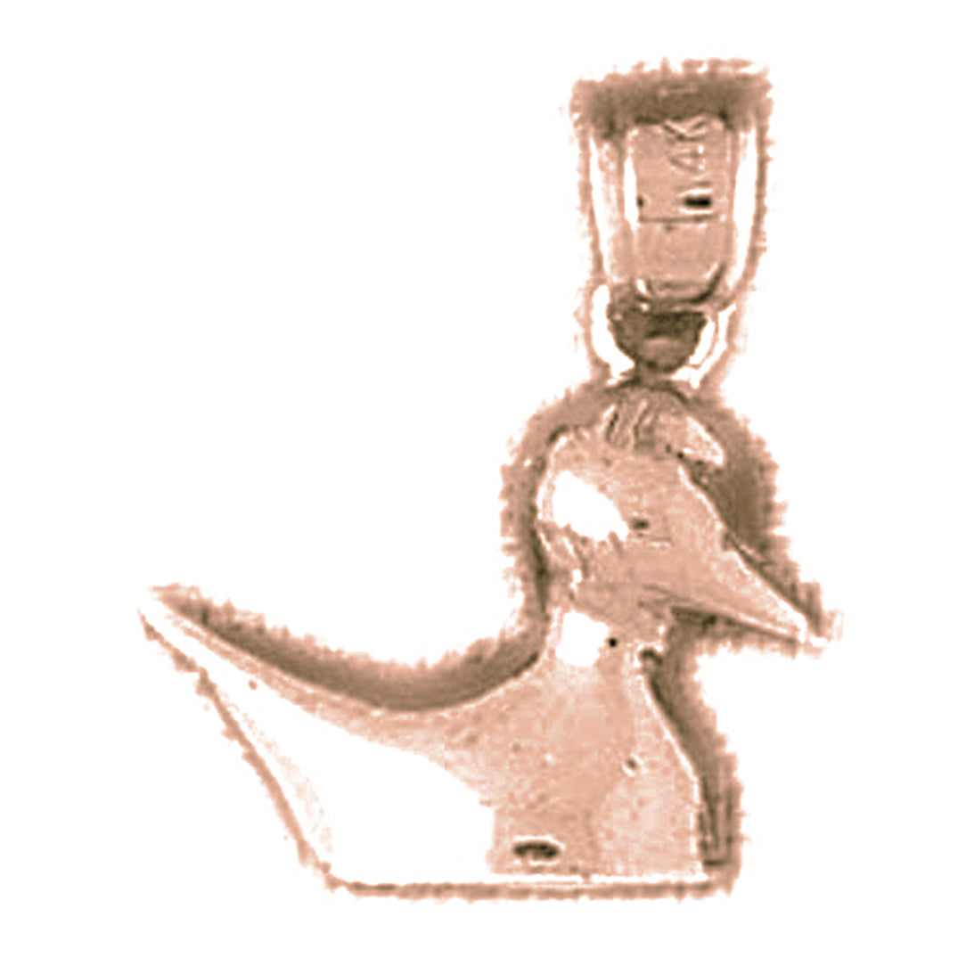 10K, 14K or 18K Gold Ducks Pendant