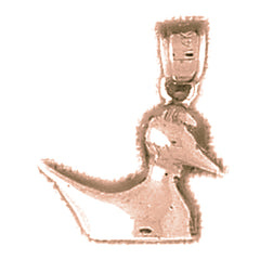 10K, 14K or 18K Gold Ducks Pendant