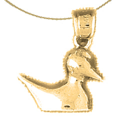 Entenanhänger aus 10 Karat, 14 Karat oder 18 Karat Gold