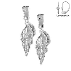 14K or 18K Gold Conch Shell Earrings