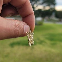 Colgante Mariposa de Oro de 10K, 14K o 18K