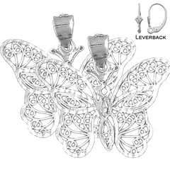 14K or 18K Gold Butterfly Earrings