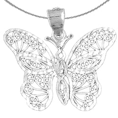 Colgante Mariposa de Oro de 10K, 14K o 18K
