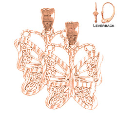 14K or 18K Gold Butterfly Earrings
