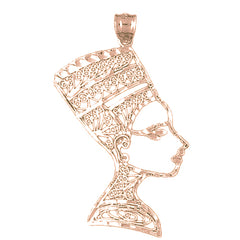 10K, 14K or 18K Gold Nefertiti Pendant