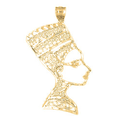 10K, 14K or 18K Gold Nefertiti Pendant