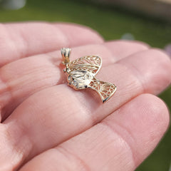 14K or 18K Gold Nefertiti Pendant