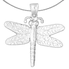 10K, 14K or 18K Gold Dragonfly Pendant