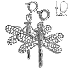 14K or 18K Gold Dragonfly Earrings