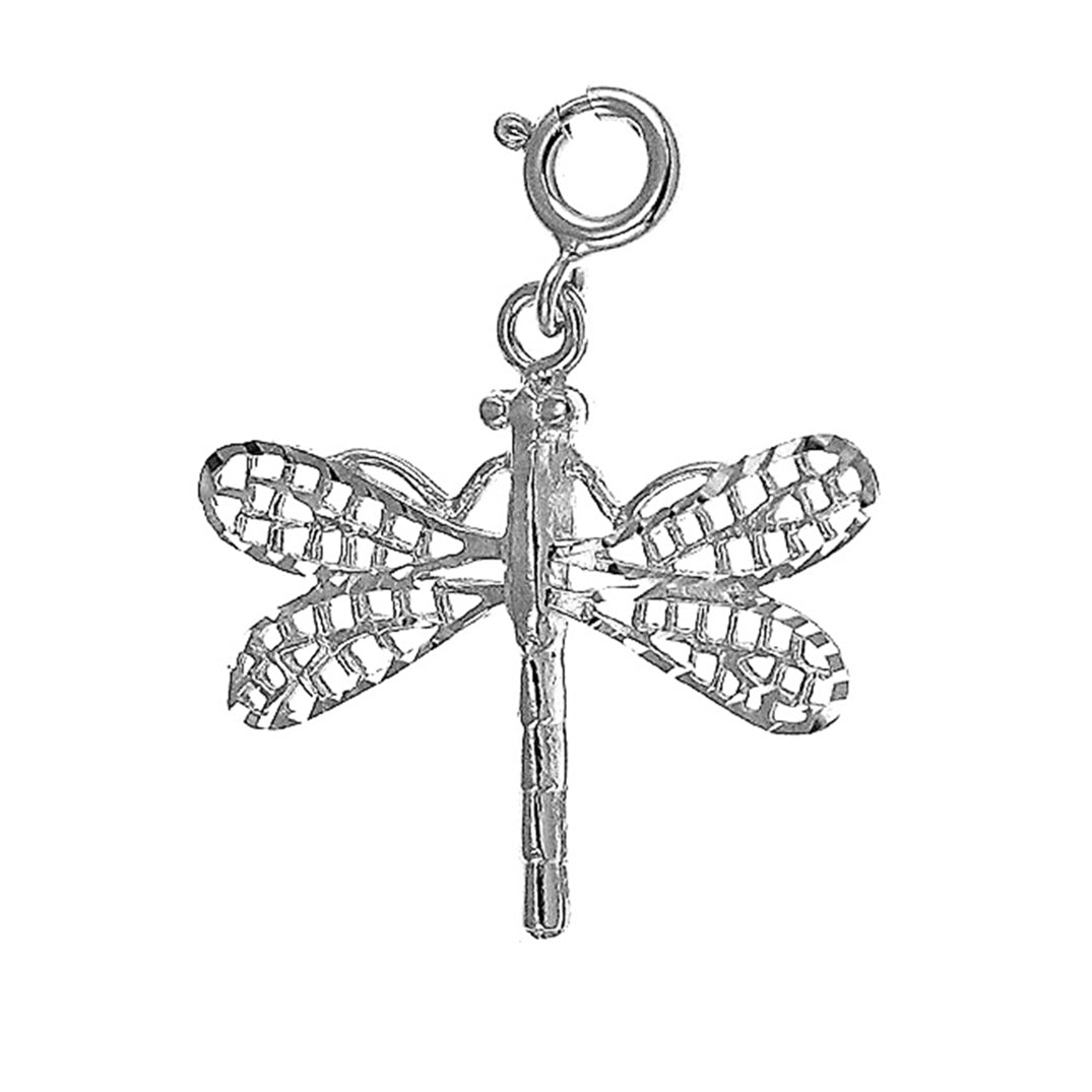 14K or 18K Gold Dragonfly Pendant