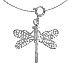14K or 18K Gold Dragonfly Pendant