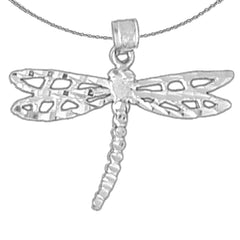 14K or 18K Gold Dragonfly Pendant