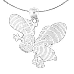 14K or 18K Gold Bee Pendant