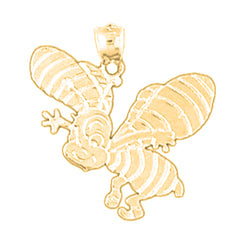 14K or 18K Gold Bee Pendant