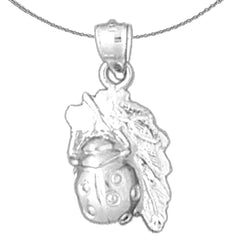 Colgante Mariquita de Oro de 14K o 18K