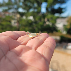 14K or 18K Gold Football Helmet Pendant