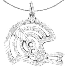 14K or 18K Gold Football Helmet Pendant