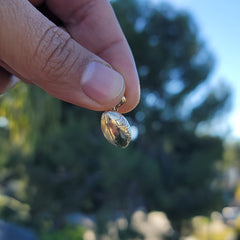 10K, 14K or 18K Gold 3D Football Pendant
