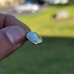 10K, 14K or 18K Gold Football Pendant