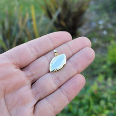 10K, 14K or 18K Gold Football Pendant