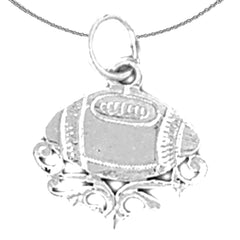 14K or 18K Gold Football Pendant