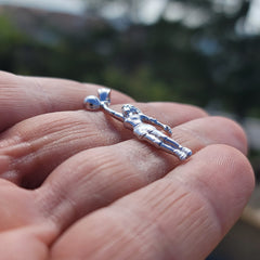 10K, 14K or 18K Gold Basketball Player Pendant