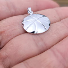 10K, 14K or 18K Gold Basketball Pendant