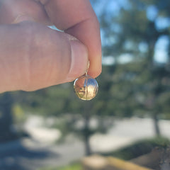 10K, 14K or 18K Gold 3D Basketball Pendant