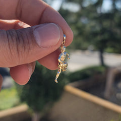 14K or 18K Gold Soccer Player Pendant