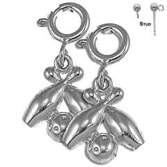 14K or 18K Gold Bowling Pin And Ball Earrings