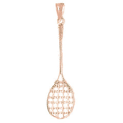 14K or 18K Gold Tennis Racquets Pendant