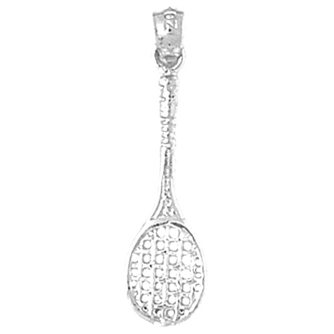 14K or 18K Gold Tennis Racquets Pendant