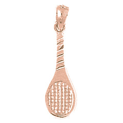 14K or 18K Gold Tennis Racquets Pendant